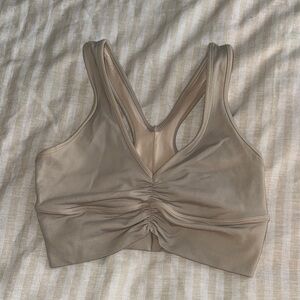 ALO Yoga Cream Sports Bra